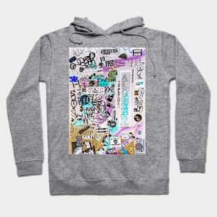 Sticker Art Graffiti Tags NYC Hoodie